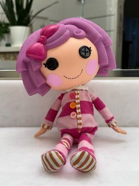 Lalaloopsy Pillow Featherbed Pajamas Full Size 12” Purple Hair- Kids Toys